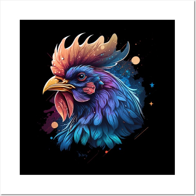 rooster Wall Art by a cat cooking